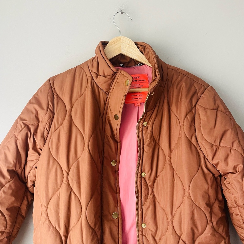 J. Crew Cocoon Signature Puffer Coat - Picture 3 of 9